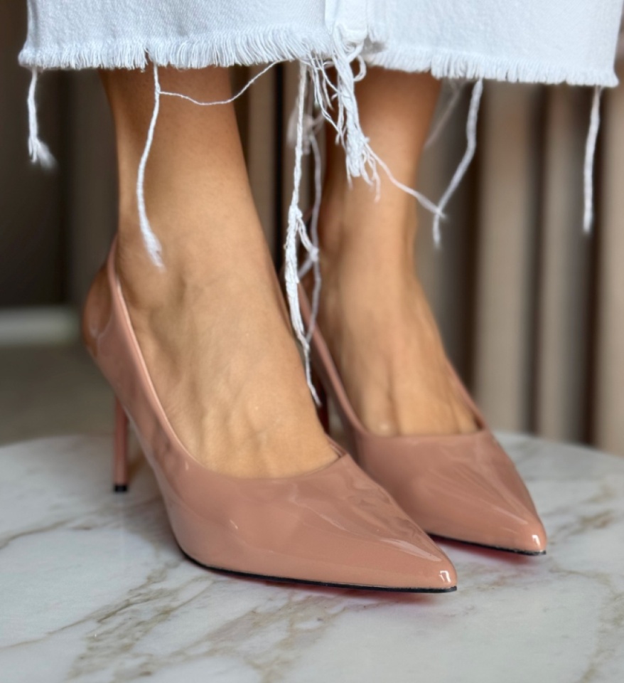 Pantofi stiletto dama Neybar Nude - Img 7