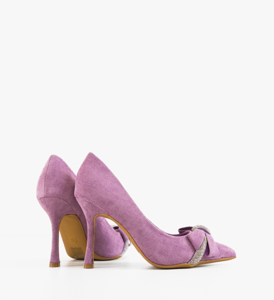 Pantofi stiletto dama Subhaa Mov - Img 4