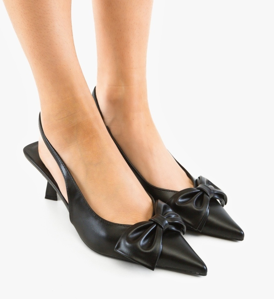 Pantofi stiletto dama Tomic Negri - Img 6