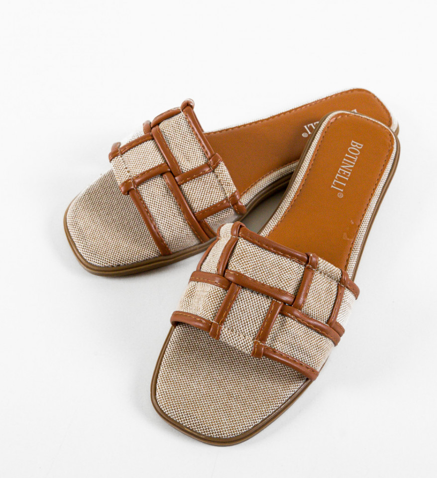 Papuci dama Dalma Camel - Img 2