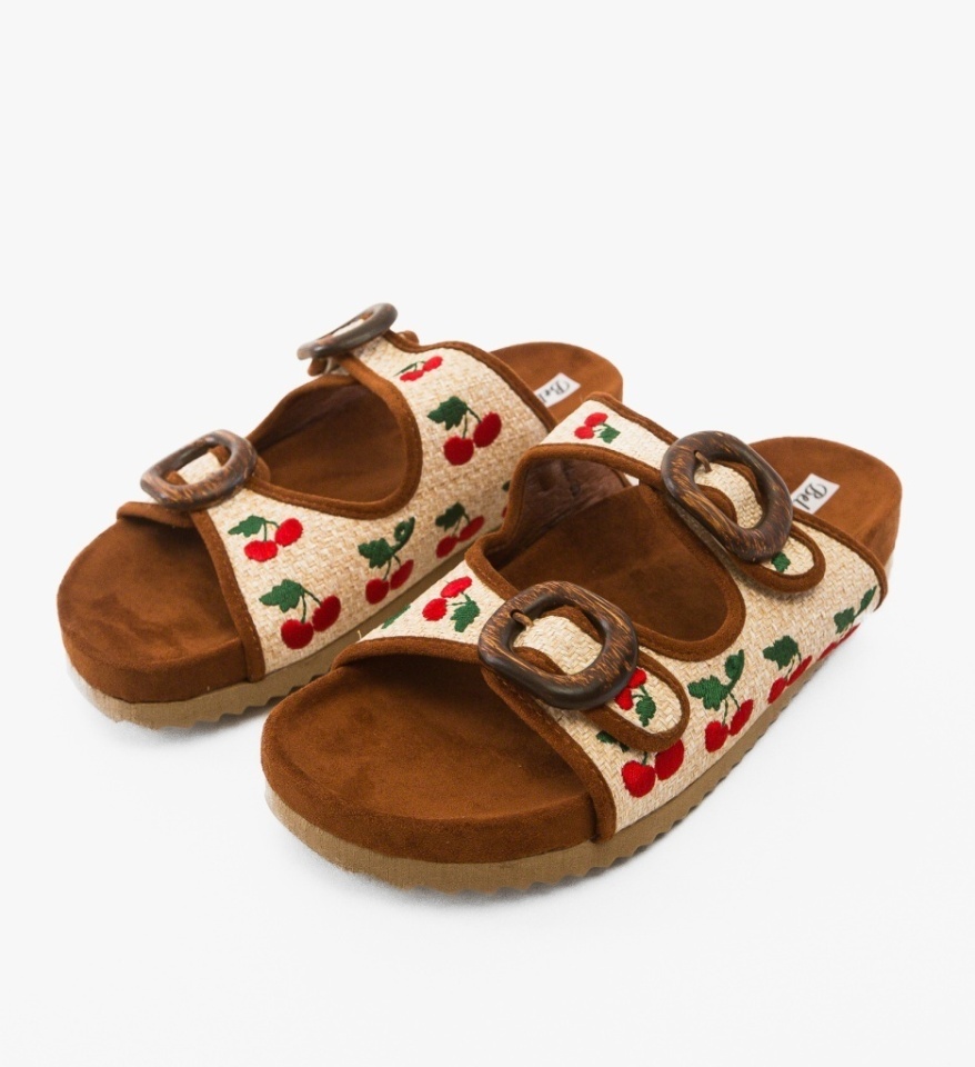 Papuci dama Leskus Camel - Img 2