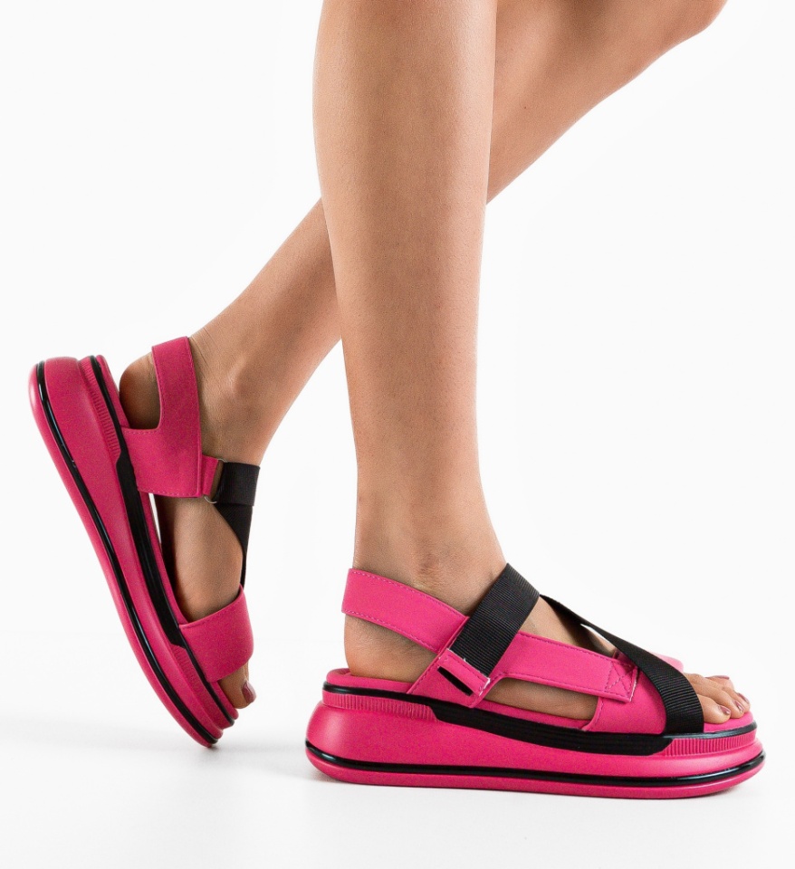 Platforme dama Corfu Fuchsia - Img 6