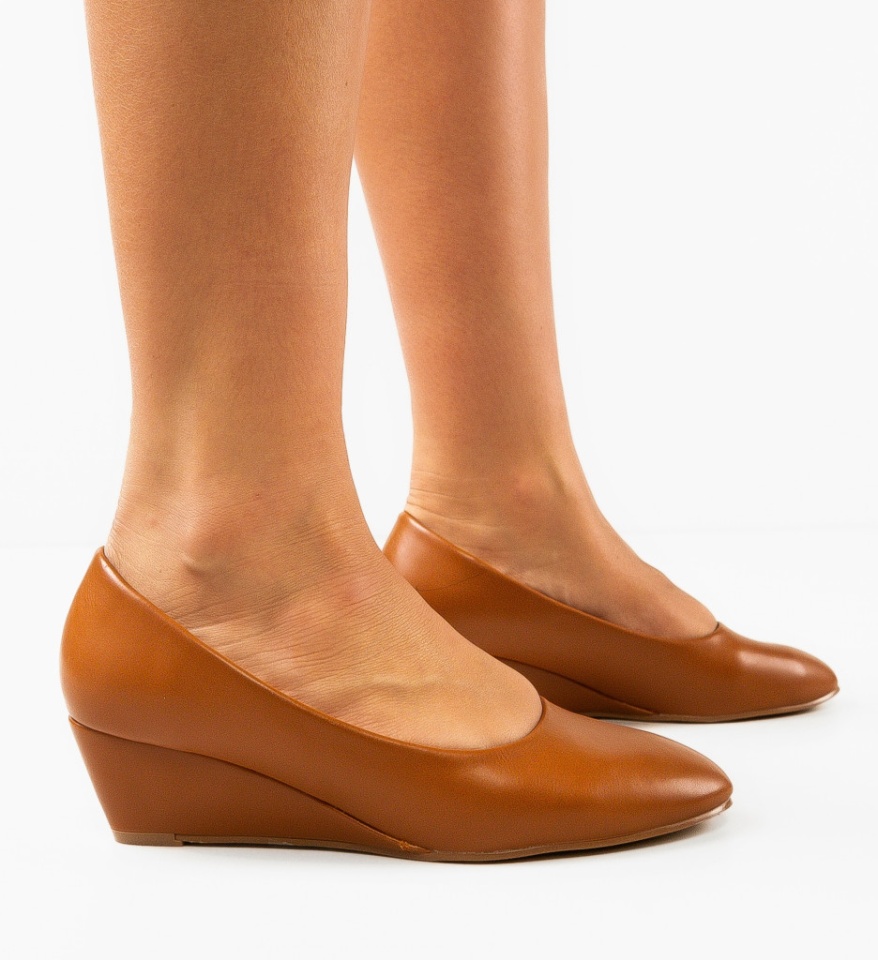 Platforme dama Melborne Camel - Img 5