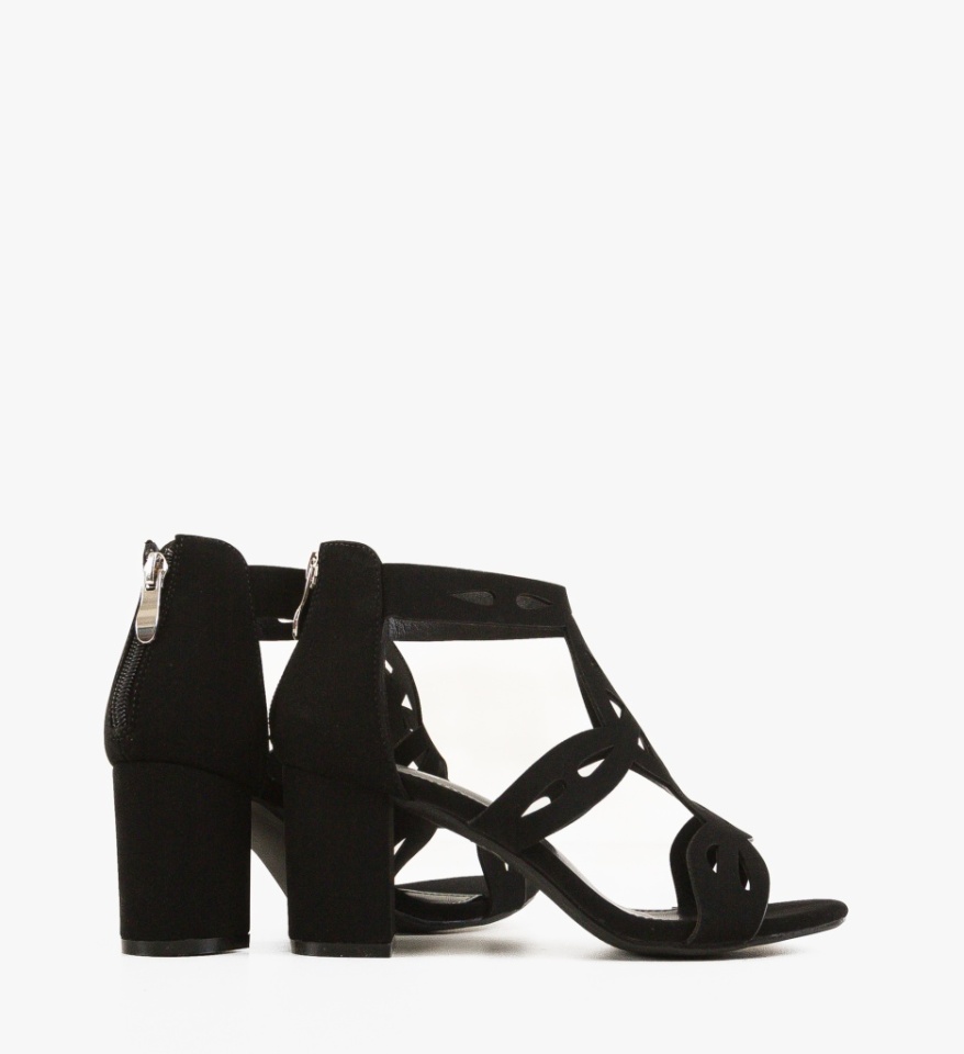Sandale cu toc Vedre Negre - Img 2