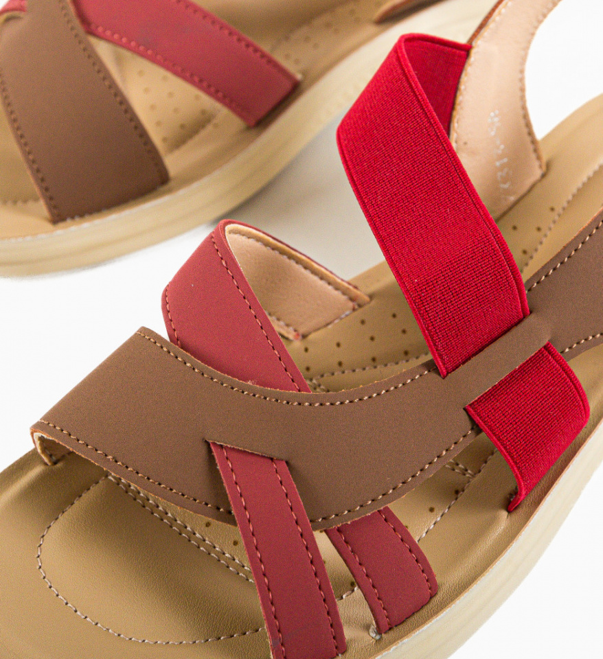 Sandale dama Janna Khaki - Img 4