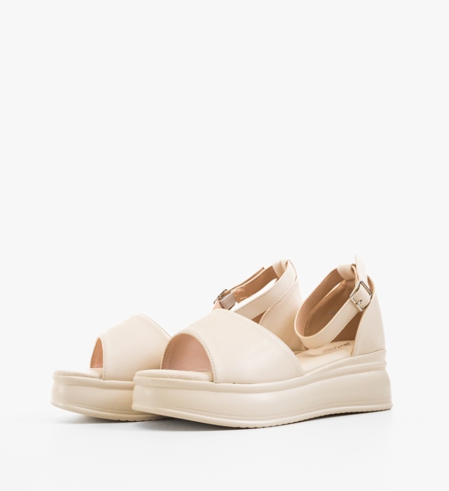 Sandale dama Juste Bej - Img 2