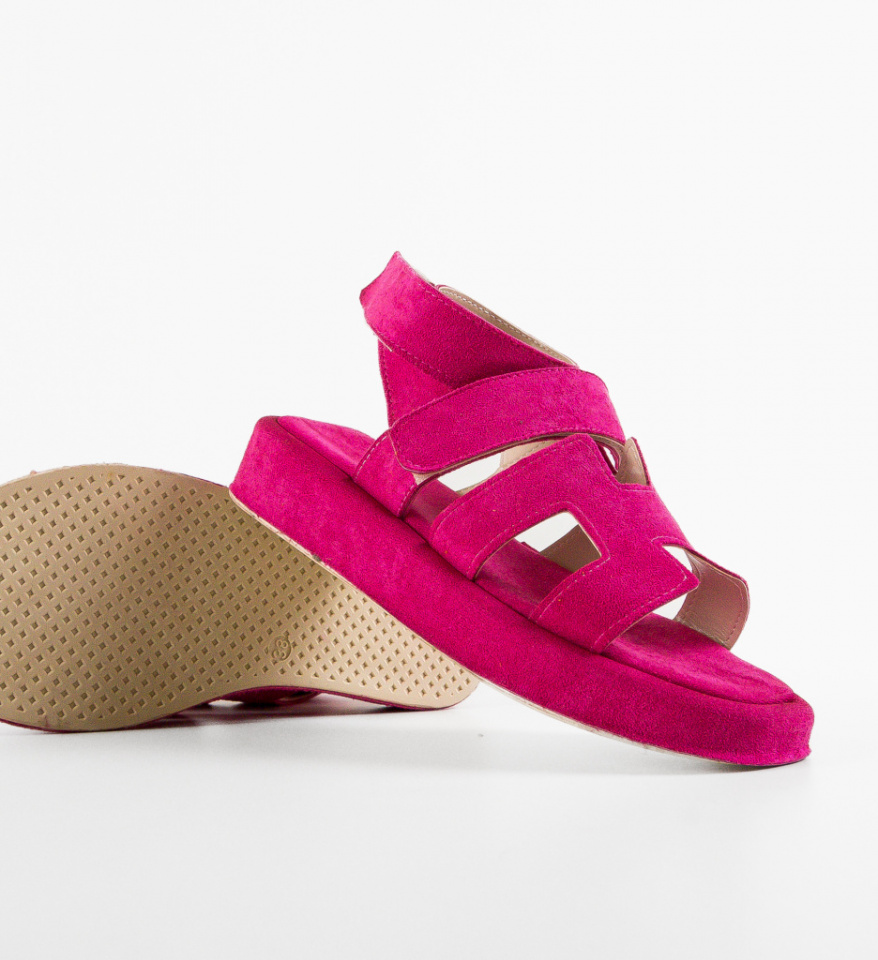 Sandale dama Vardan Fuchsia - Img 3