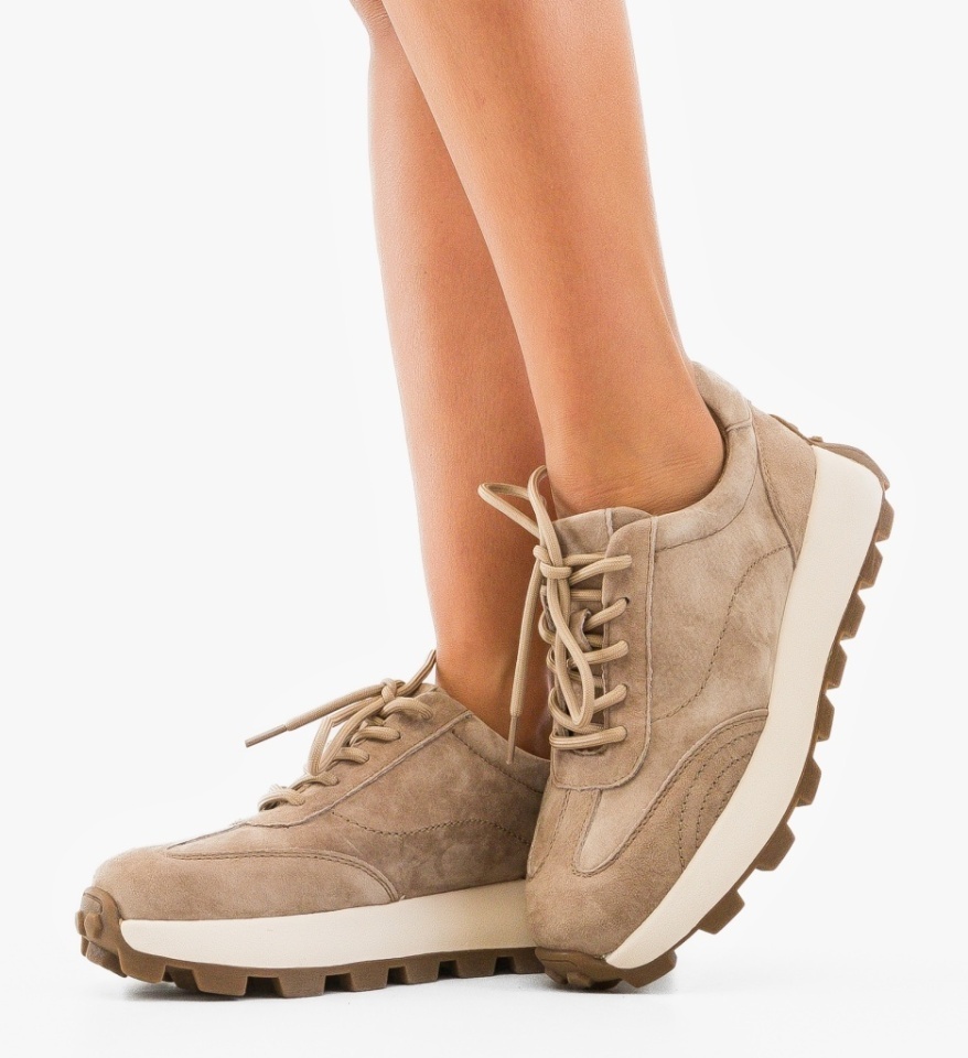 Sneakers dama Amper Khaki - Img 6