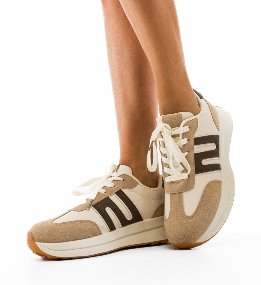 Sneakers dama Bahman Khaki - Img 6