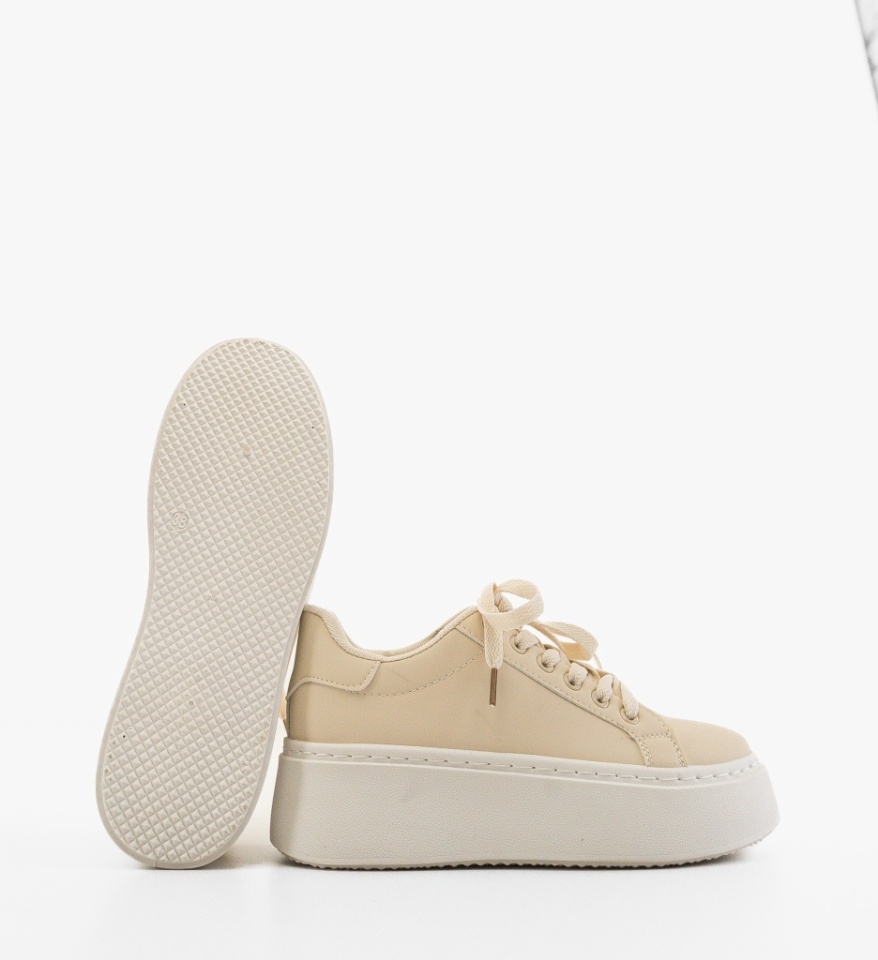 Sneakers dama Berha Bej - Img 2