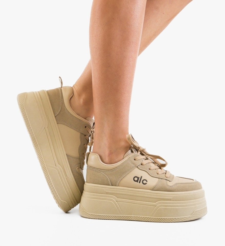 Sneakers dama Dareva Khaki - Img 6