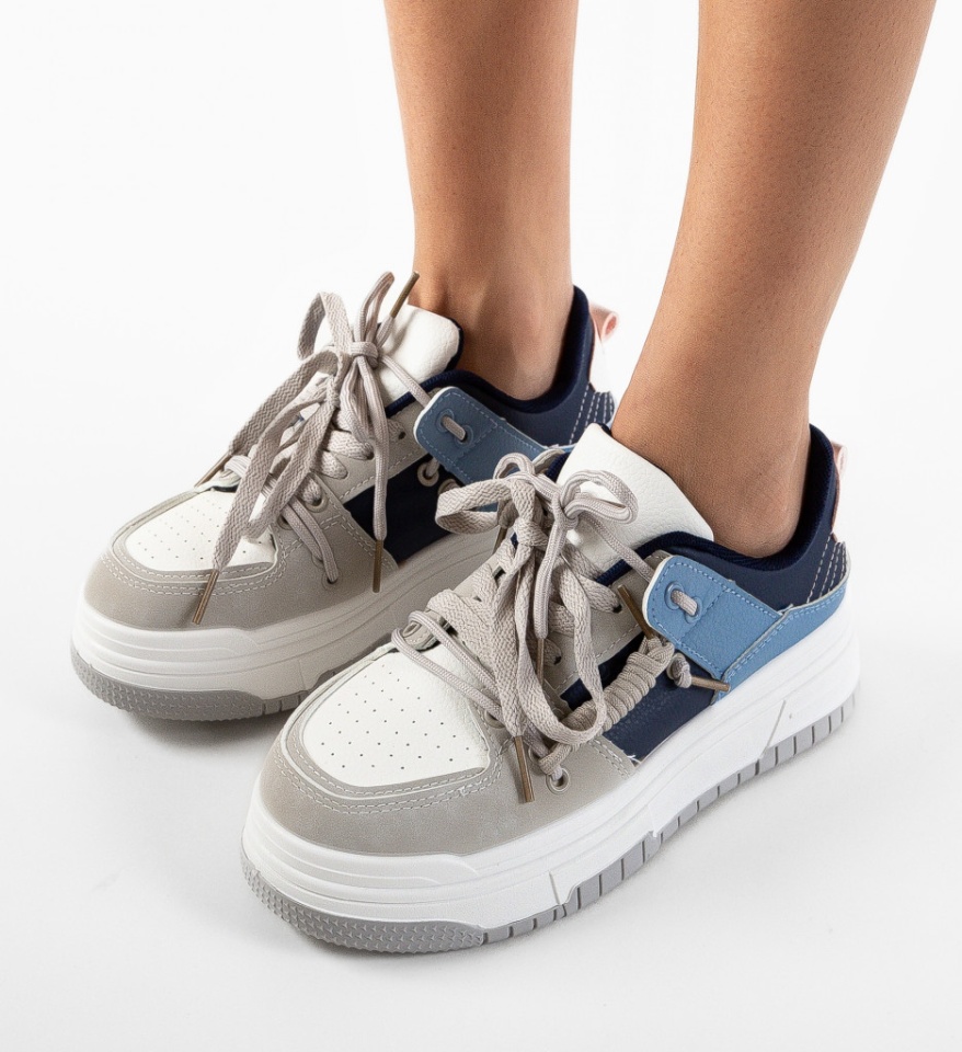 Sneakers dama Deleon Gri - Img 6