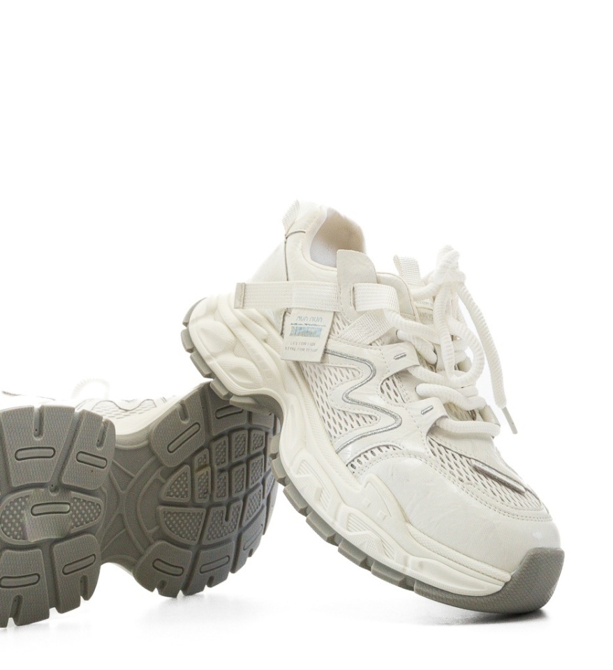 Sneakers dama Desne Alb - Img 2