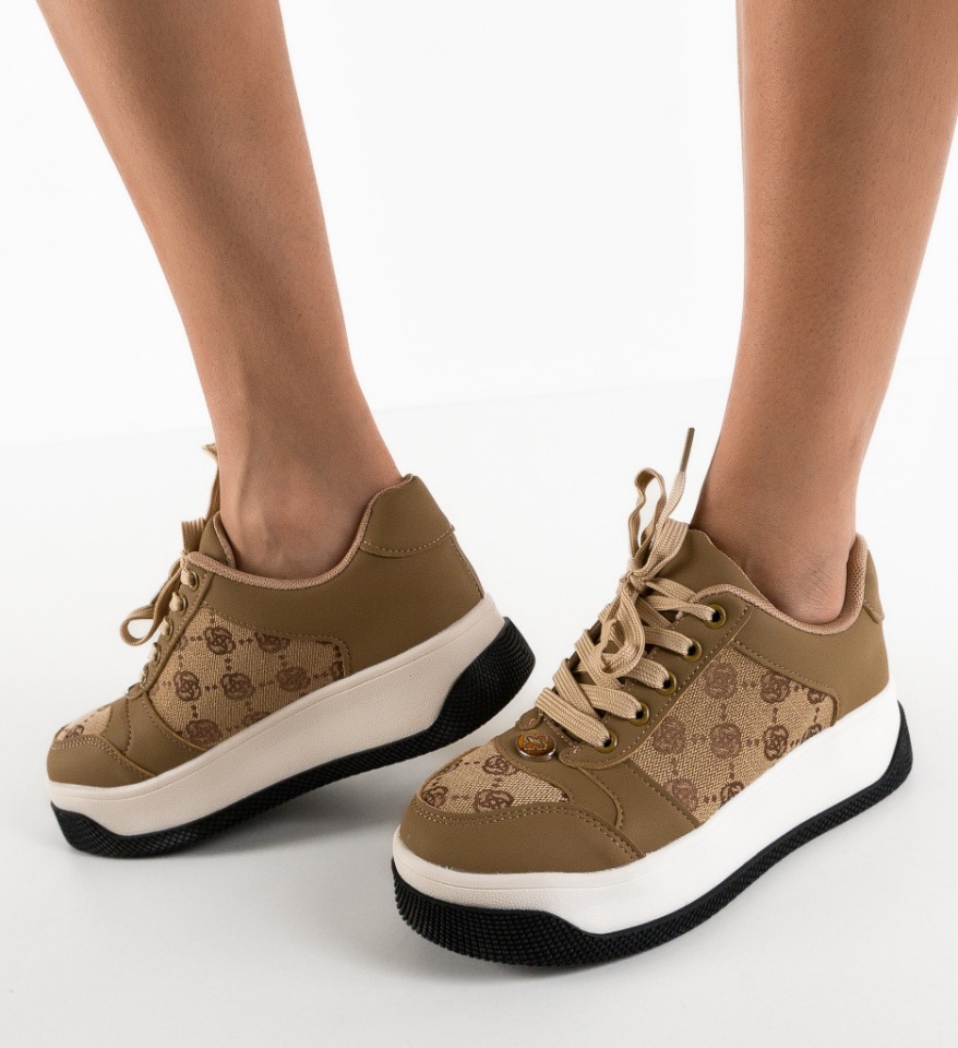 Sneakers dama Guett Khaki - Img 4
