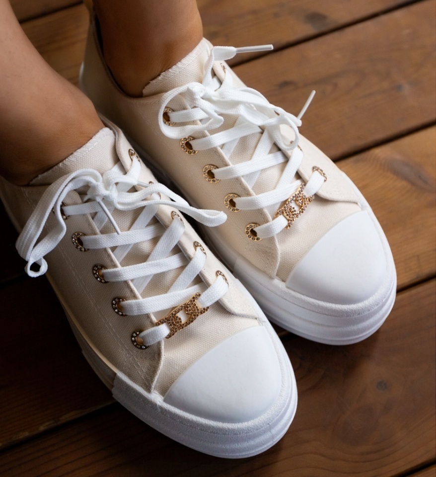 Sneakers dama Heyh Bej - Img 8