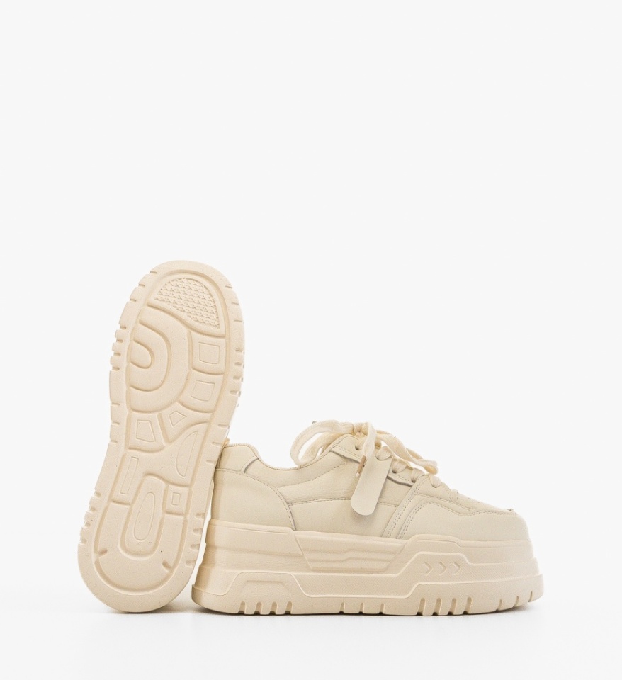 Sneakers dama Hift Bej - Img 3