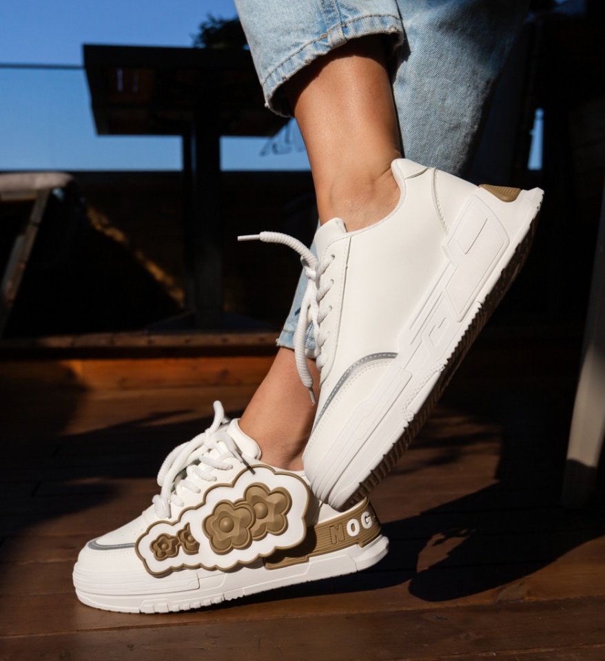 Sneakers dama Jan Khaki - Img 3