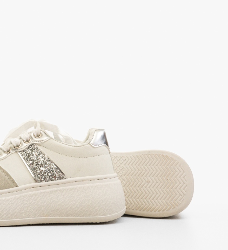 Sneakers dama Jose Argintii - Img 2