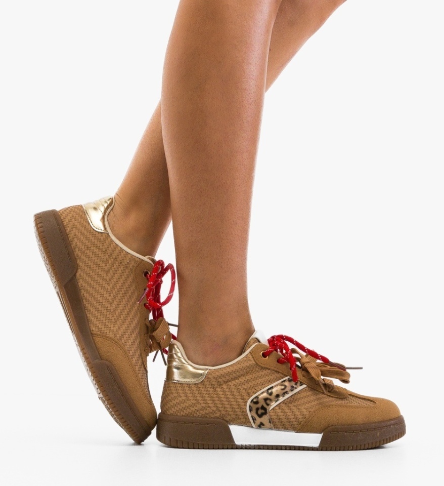 Sneakers dama Kabber Khaki - Img 3