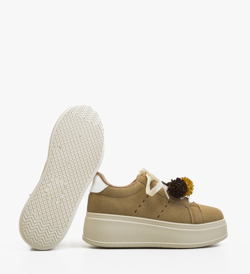 Sneakers dama Kukar Khaki - Img 4