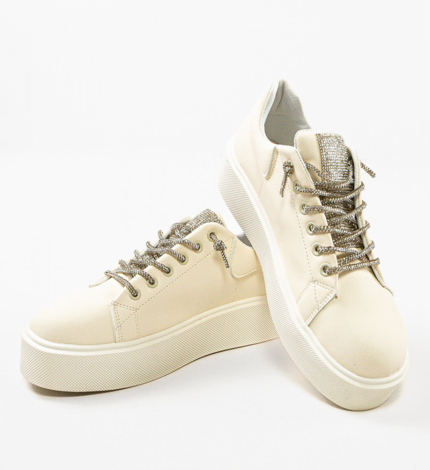 Sneakers dama Laro Bej - Img 2