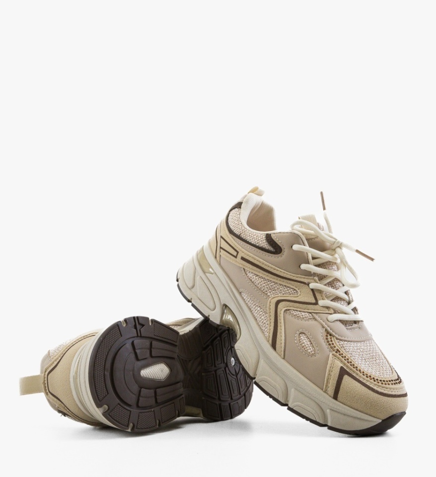 Sneakers dama Mecva Bej - Img 3
