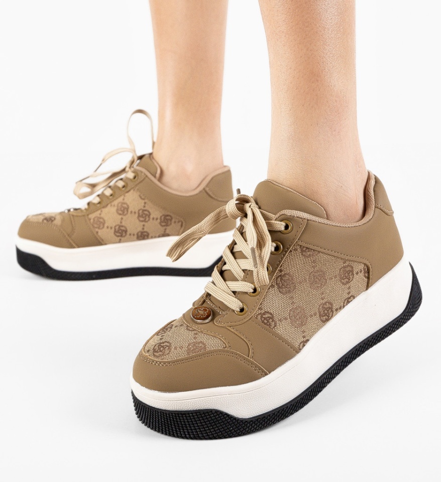 Sneakers dama Miess Bej - Img 5