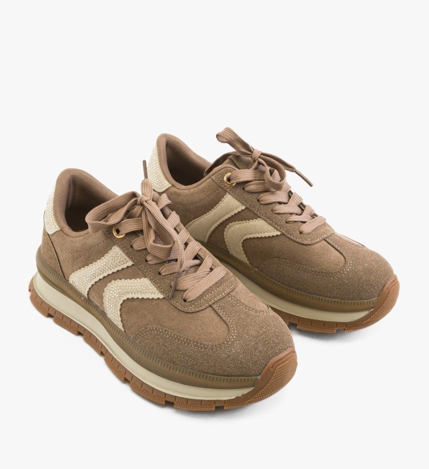 Sneakers dama Nankia Khaki - Img 3