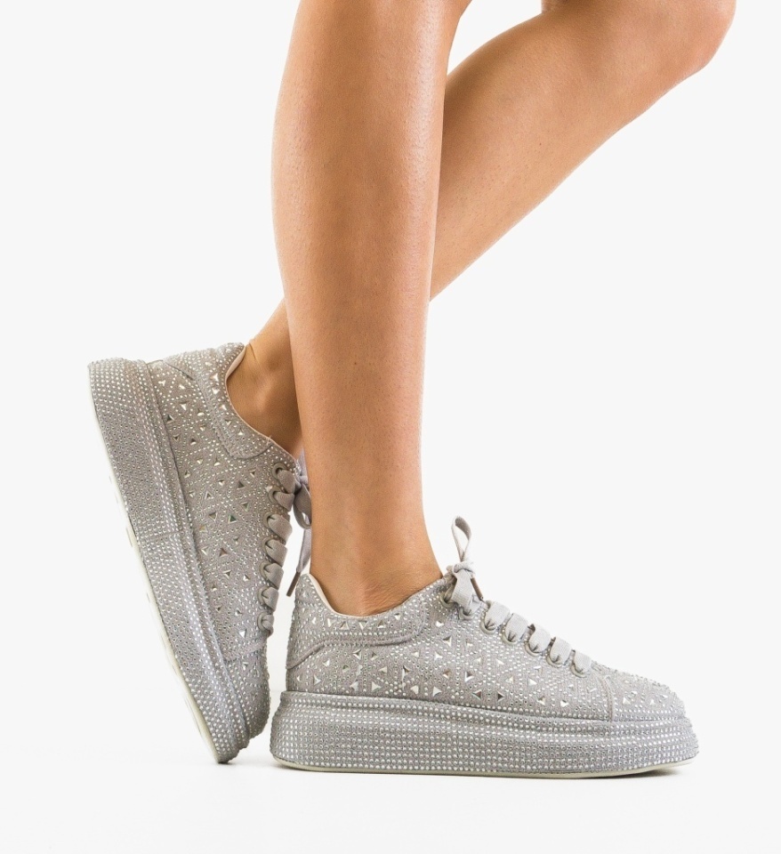 Sneakers dama Renne Gri - Img 6