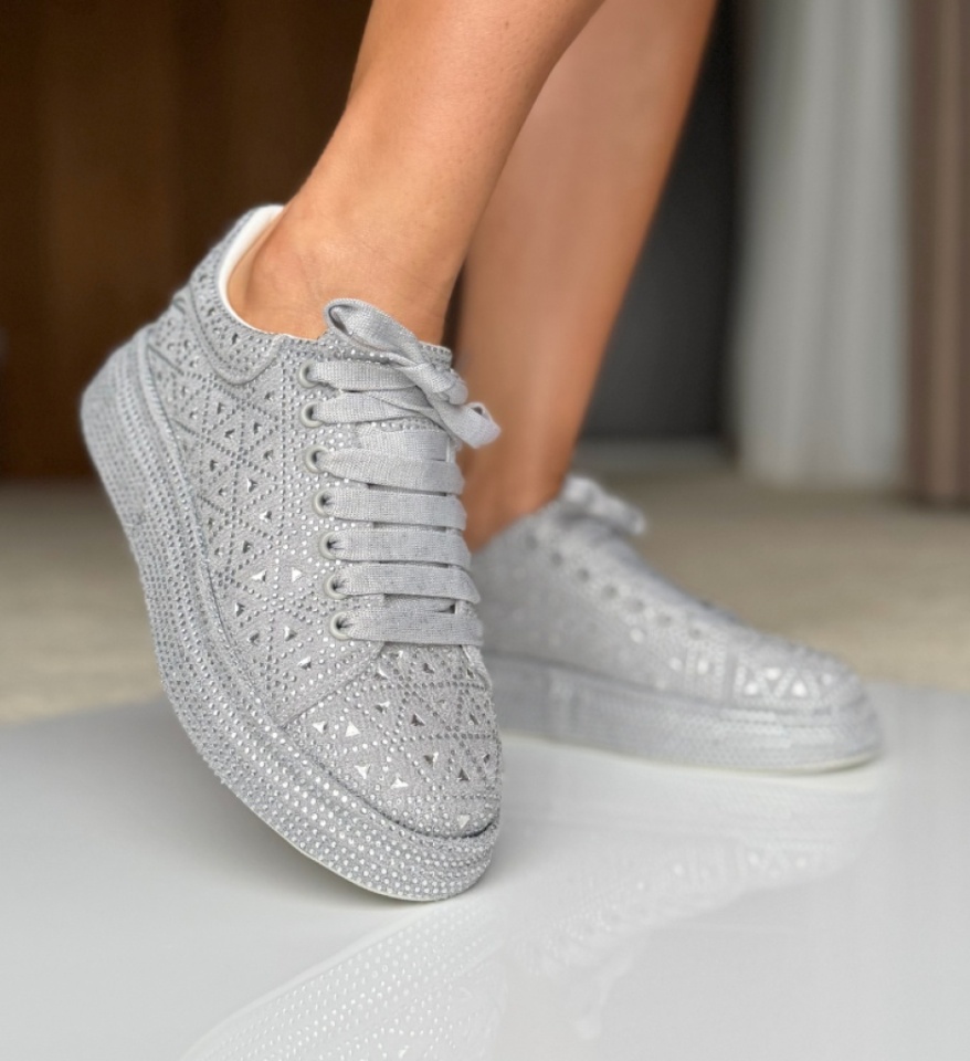 Sneakers dama Renne Gri - Img 10