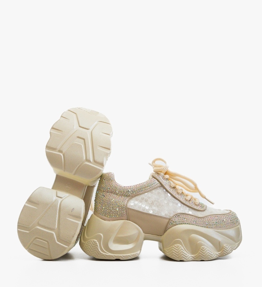 Sneakers dama Selery Bej - Img 2