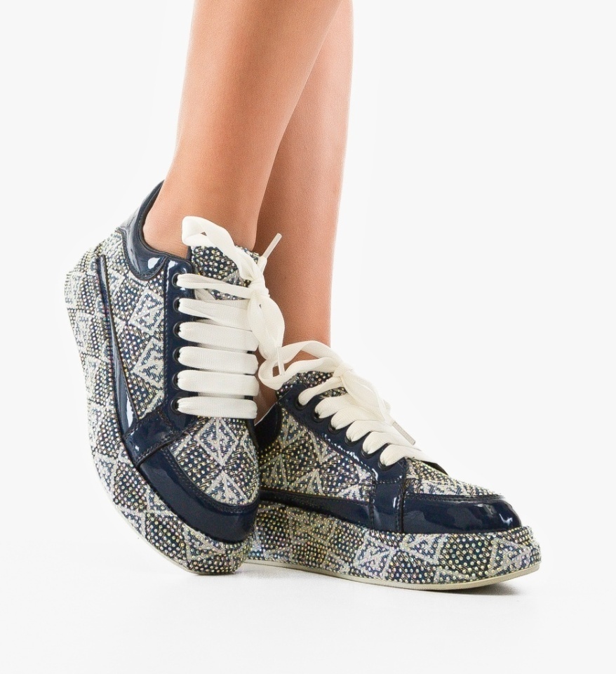 Sneakers dama Trente Bleumarin - Img 6