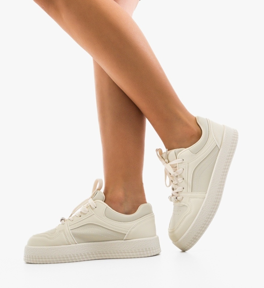 Sneakers dama Tuly Bej - Img 3