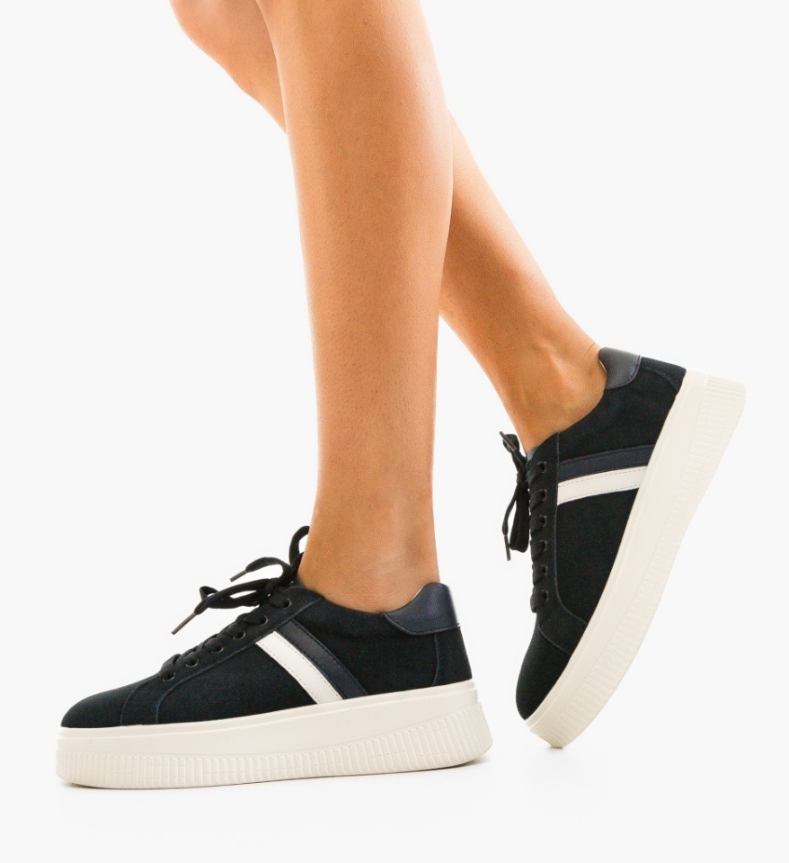 Sneakers dama Wansa Bleumarin - Img 5