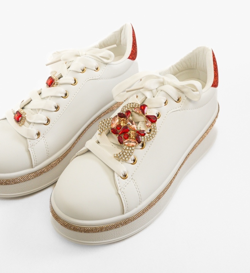 Sneakers dama Weland Rosii - Img 2