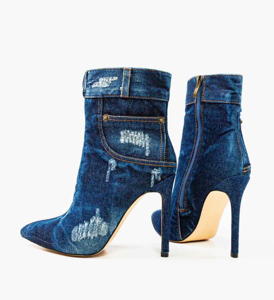 Botine dama Byron Albastre 2 - Img 3