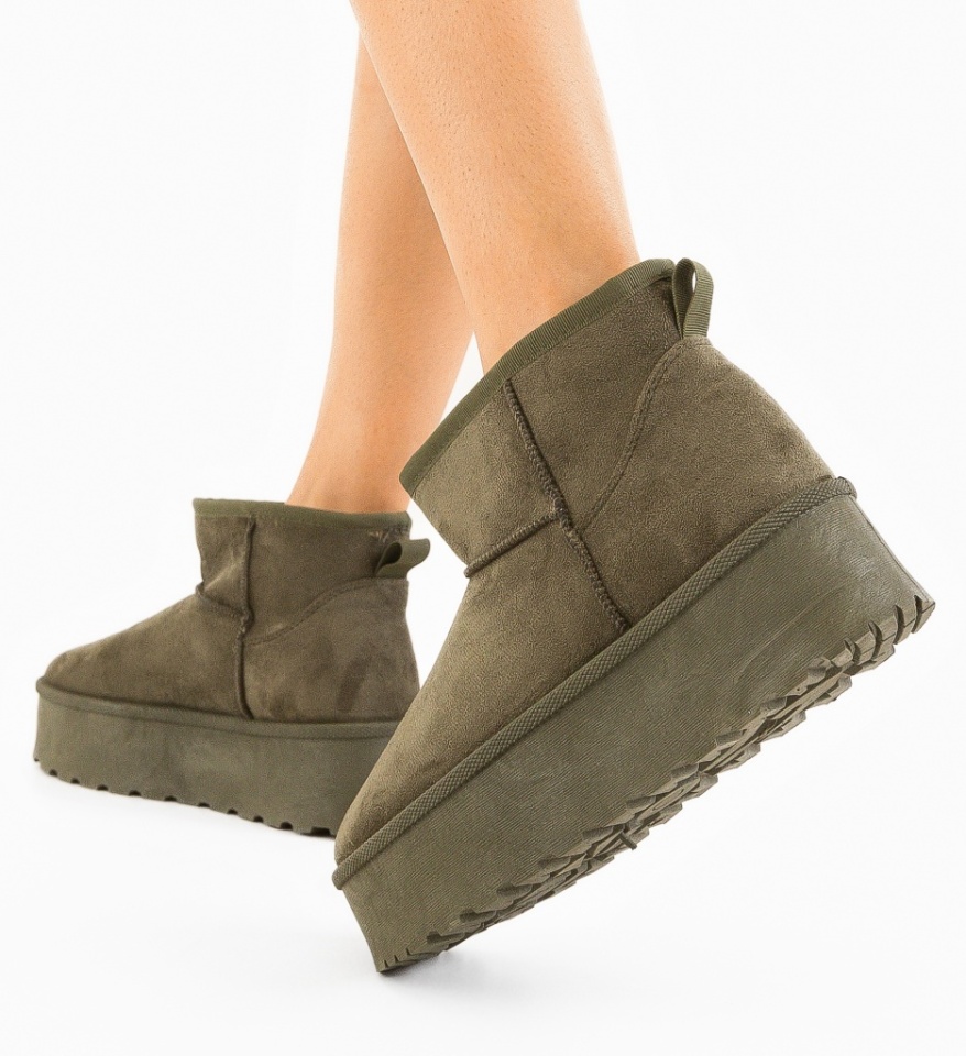 Cizme tip UG Latte Khaki - Img 10