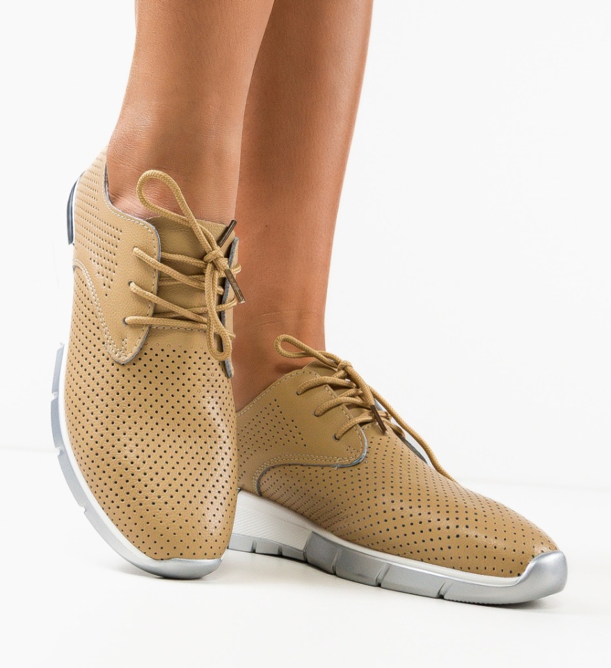 Pantofi Casual Albert Bej - Img 12