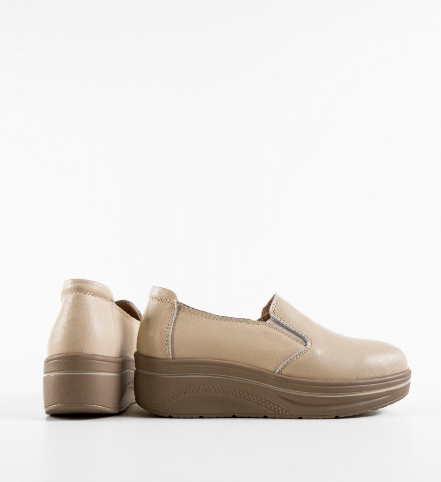 Pantofi Casual Alpino Bej 2 - Img 2