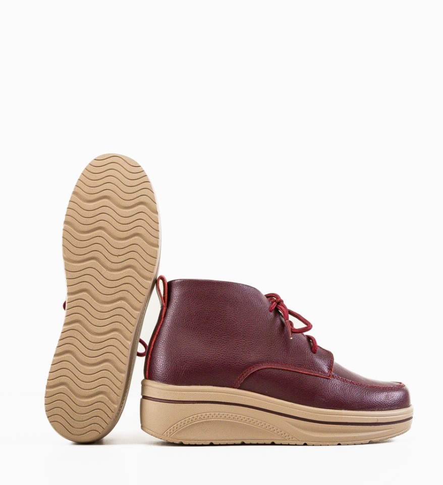 Pantofi Casual Bergamon Grena - Img 3