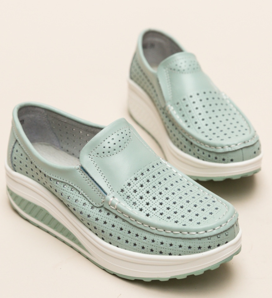 Pantofi Casual Bicaz Turcoaz - Img 13