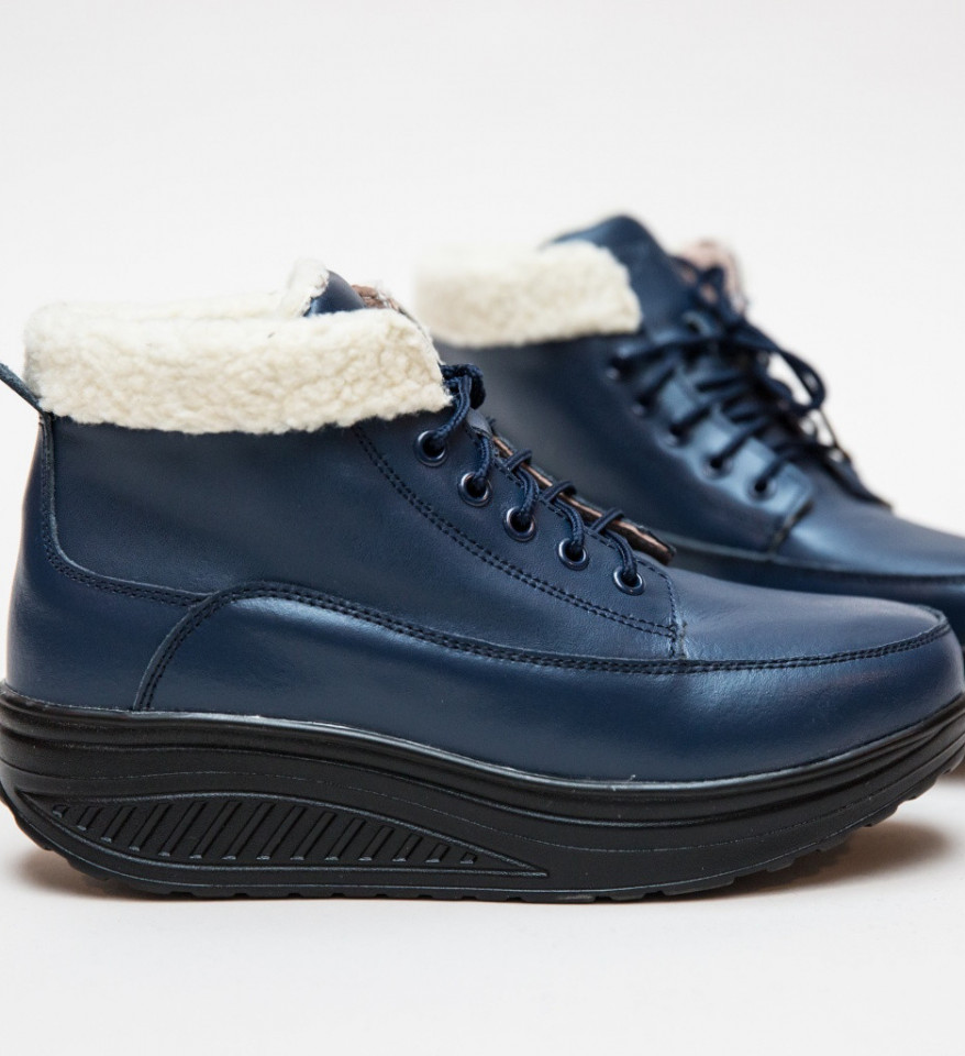 Pantofi Casual Blind Bleu 2 - Img 5