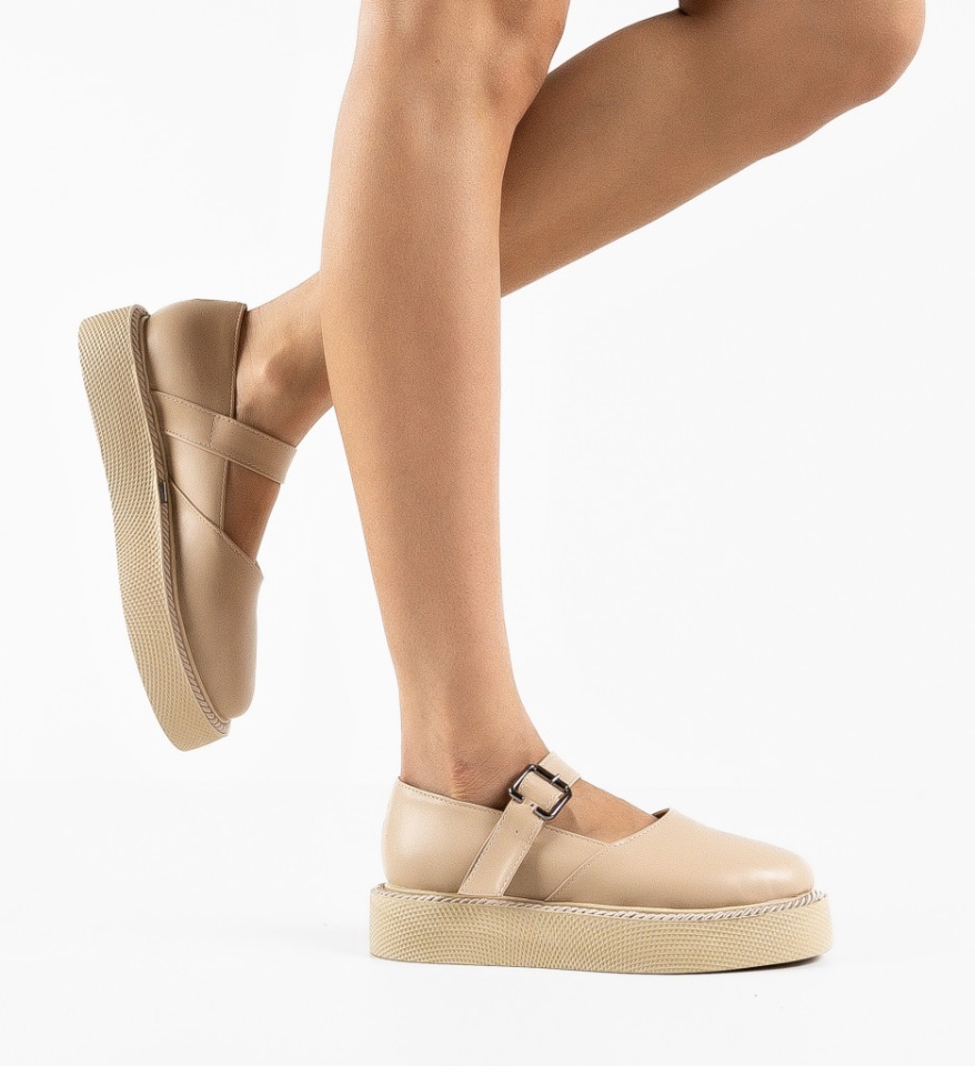 Pantofi Casual Brye Bej - Img 6