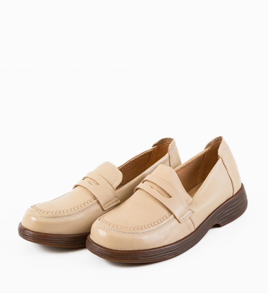 Pantofi Casual Byertes Bej - Img 4