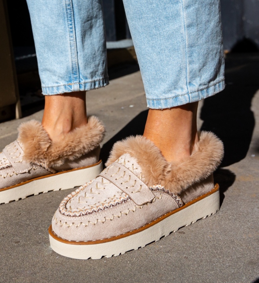Pantofi Casual Chunky Bej - Img 2