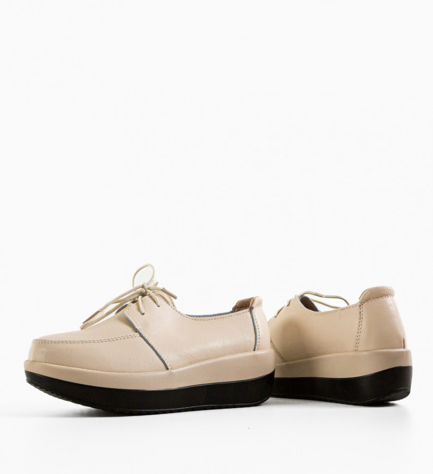 Pantofi Casual Creamt Bej - Img 3