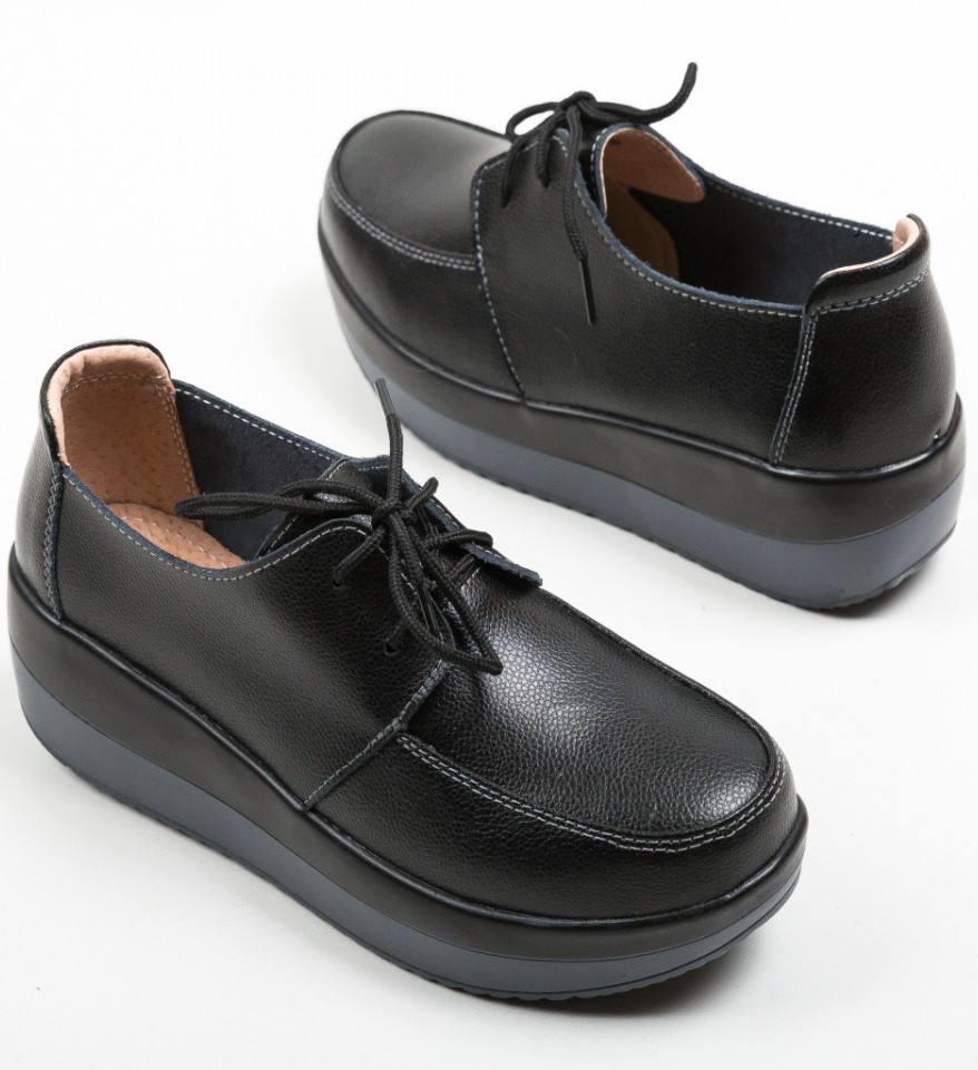 Pantofi Casual Creamt Negri - Img 4