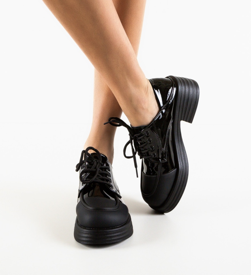 Pantofi Casual dama Bromenia Negri - Img 11