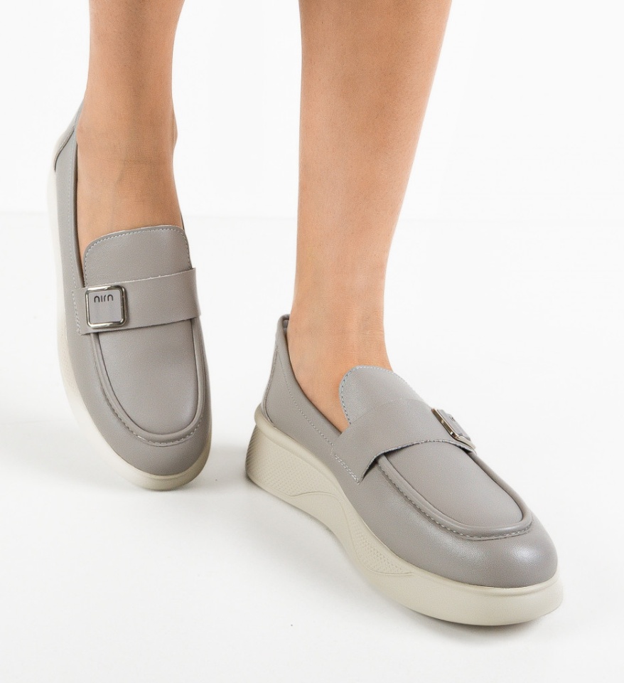 Pantofi casual dama Catlyn Gri - Img 7