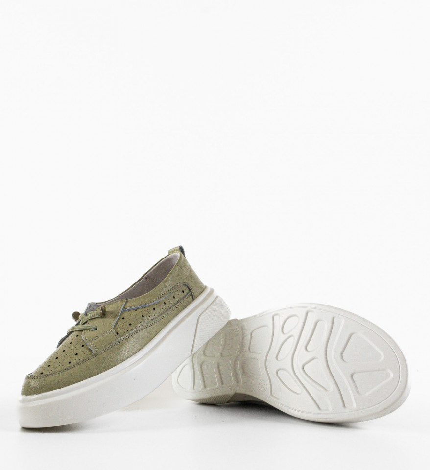 Pantofi Casual dama Darya Khaki - Img 3